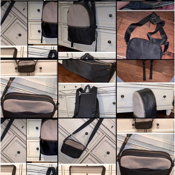 A new day black/grey cross body shoulder bag purse - Picture 6 of 8